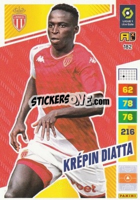 Sticker Krépin Diatta - Ligue 1 2023-2024. Adrenalyn XL
 n. 182 - Panini