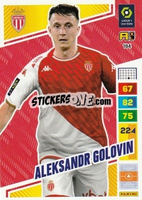 Sticker Aleksandr Golovin - Ligue 1 2023-2024. Adrenalyn XL
 n. 184 - Panini
