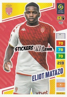 Figurina Eliot Matazo - Ligue 1 2023-2024. Adrenalyn XL
 - Panini