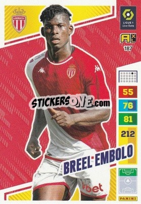 Sticker Breel Embolo - Ligue 1 2023-2024. Adrenalyn XL
 n. 187 - Panini