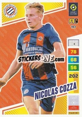 Sticker Nicolas Cozza - Ligue 1 2023-2024. Adrenalyn XL
 - Panini