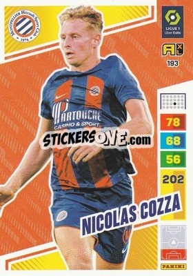 Sticker Nicolas Cozza - Ligue 1 2023-2024. Adrenalyn XL
 n. 193 - Panini
