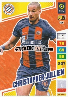 Sticker Christopher Jullien - Ligue 1 2023-2024. Adrenalyn XL
 n. 196 - Panini