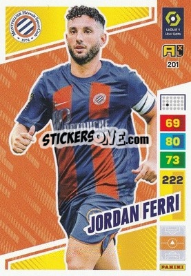 Cromo Jordan Ferri - Ligue 1 2023-2024. Adrenalyn XL
 - Panini
