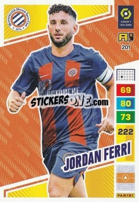 Sticker Jordan Ferri - Ligue 1 2023-2024. Adrenalyn XL
 n. 201 - Panini