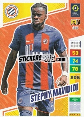 Sticker Stephy Mavididi - Ligue 1 2023-2024. Adrenalyn XL
 n. 205 - Panini