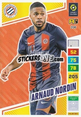Sticker Arnaud Nordin - Ligue 1 2023-2024. Adrenalyn XL
 n. 206 - Panini