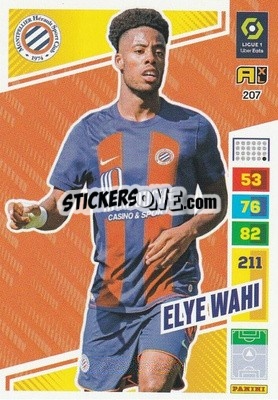Sticker Elye Wahi - Ligue 1 2023-2024. Adrenalyn XL
 n. 207 - Panini