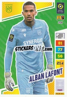 Sticker Alban Lafont - Ligue 1 2023-2024. Adrenalyn XL
 - Panini
