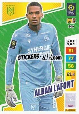 Sticker Alban Lafont - Ligue 1 2023-2024. Adrenalyn XL
 n. 209 - Panini