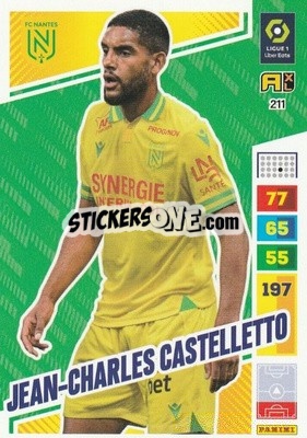 Sticker Jean-Charles Castelletto - Ligue 1 2023-2024. Adrenalyn XL
 n. 211 - Panini
