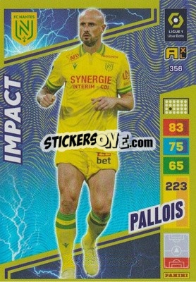 Sticker Nicolas Pallois - Ligue 1 2023-2024. Adrenalyn XL
 - Panini