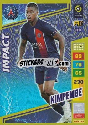 Sticker Presnel Kimpembe - Ligue 1 2023-2024. Adrenalyn XL
 n. 360 - Panini