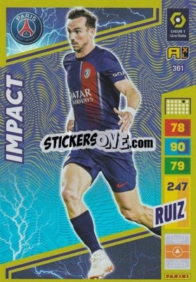 Sticker Fabián Ruiz - Ligue 1 2023-2024. Adrenalyn XL
 n. 361 - Panini