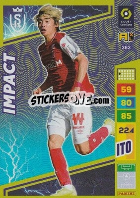 Sticker Junya Itō - Ligue 1 2023-2024. Adrenalyn XL
 n. 363 - Panini