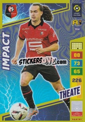 Sticker Arthur Theate - Ligue 1 2023-2024. Adrenalyn XL
 n. 364 - Panini