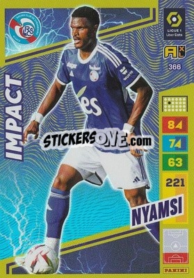 Figurina Gerzino Nyamsi - Ligue 1 2023-2024. Adrenalyn XL
 - Panini