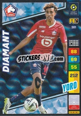 Sticker Leny Yoro - Ligue 1 2023-2024. Adrenalyn XL
 n. 381 - Panini
