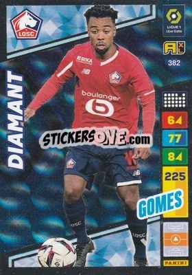 Sticker Angel Gomes - Ligue 1 2023-2024. Adrenalyn XL
 n. 382 - Panini