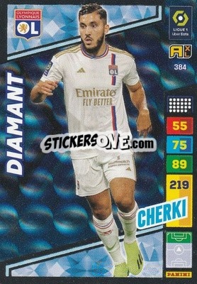Sticker Rayan Cherki - Ligue 1 2023-2024. Adrenalyn XL
 - Panini