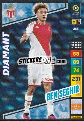 Sticker Eliesse Ben Seghir - Ligue 1 2023-2024. Adrenalyn XL
 n. 385 - Panini