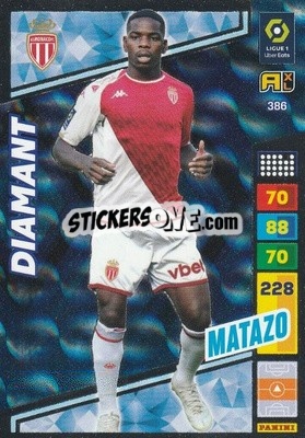 Sticker Eliot Matazo - Ligue 1 2023-2024. Adrenalyn XL
 n. 386 - Panini