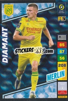 Figurina Quentin Merlin - Ligue 1 2023-2024. Adrenalyn XL
 n. 388 - Panini