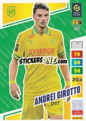 Sticker Andrei Girotto - Ligue 1 2023-2024. Adrenalyn XL
 n. 213 - Panini