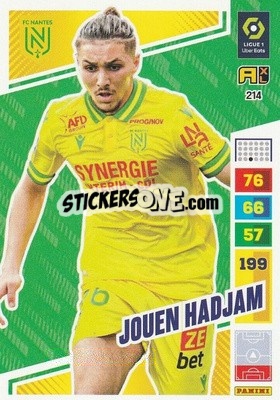 Sticker Jouen Hadjam - Ligue 1 2023-2024. Adrenalyn XL
 n. 214 - Panini