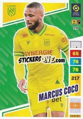 Sticker Marcus Coco - Ligue 1 2023-2024. Adrenalyn XL
 n. 218 - Panini