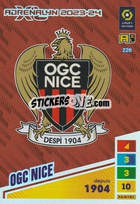 Sticker Écussion - Ligue 1 2023-2024. Adrenalyn XL
 n. 226 - Panini