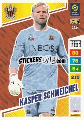 Sticker Kasper Schmeichel - Ligue 1 2023-2024. Adrenalyn XL
 n. 227 - Panini