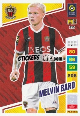 Sticker Melvin Bard - Ligue 1 2023-2024. Adrenalyn XL
 - Panini