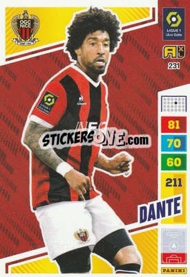 Sticker Dante - Ligue 1 2023-2024. Adrenalyn XL
 n. 231 - Panini