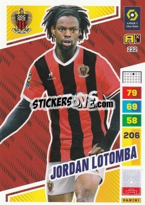 Sticker Jordan Lotomba - Ligue 1 2023-2024. Adrenalyn XL
 n. 232 - Panini