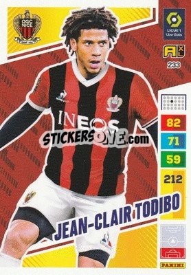 Sticker Jean-Clair Todibo - Ligue 1 2023-2024. Adrenalyn XL
 n. 233 - Panini
