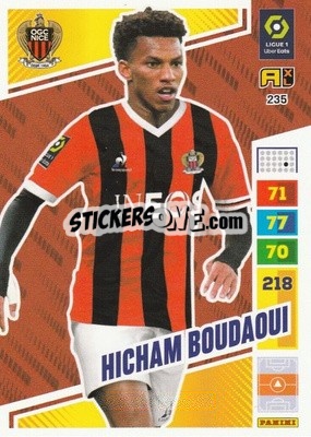 Sticker Hicham Boudaoui - Ligue 1 2023-2024. Adrenalyn XL
 n. 235 - Panini