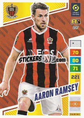 Sticker Aaron Ramsey - Ligue 1 2023-2024. Adrenalyn XL
 - Panini