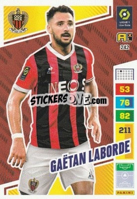 Sticker Gaëtan Laborde - Ligue 1 2023-2024. Adrenalyn XL
 - Panini