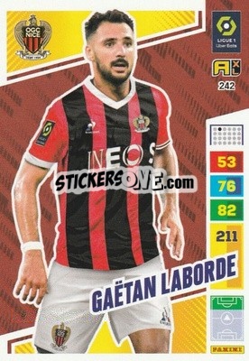 Sticker Gaëtan Laborde - Ligue 1 2023-2024. Adrenalyn XL
 n. 242 - Panini