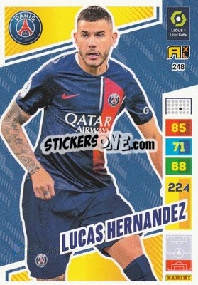 Sticker Lucas Hernandez - Ligue 1 2023-2024. Adrenalyn XL
 n. 248 - Panini