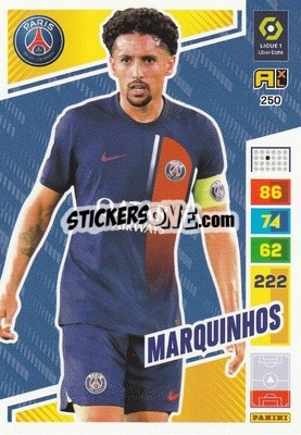 Sticker Marquinhos - Ligue 1 2023-2024. Adrenalyn XL
 n. 250 - Panini