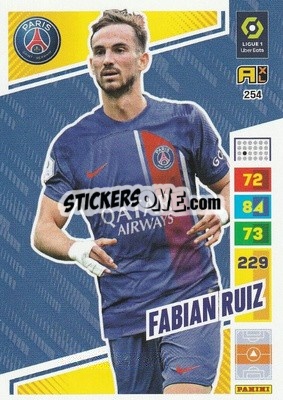 Sticker Fabián Ruiz - Ligue 1 2023-2024. Adrenalyn XL
 n. 254 - Panini