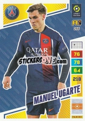 Sticker Manuel Ugarte - Ligue 1 2023-2024. Adrenalyn XL
 n. 255 - Panini