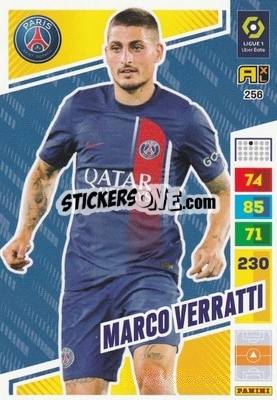 Sticker Marco Verratti - Ligue 1 2023-2024. Adrenalyn XL
 n. 256 - Panini