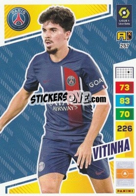 Sticker Vitinha - Ligue 1 2023-2024. Adrenalyn XL
 n. 257 - Panini