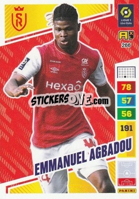 Figurina Emmanuel Agbadou - Ligue 1 2023-2024. Adrenalyn XL
 - Panini