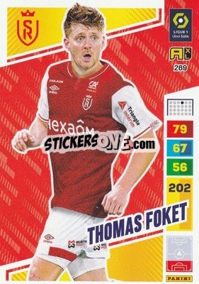 Cromo Thomas Foket - Ligue 1 2023-2024. Adrenalyn XL
 - Panini