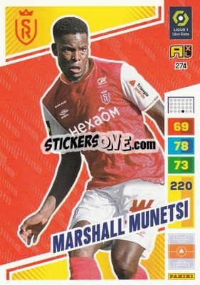Sticker Marshall Munetsi - Ligue 1 2023-2024. Adrenalyn XL
 n. 274 - Panini