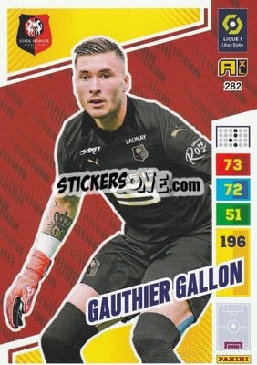 Sticker Gauthier Gallon - Ligue 1 2023-2024. Adrenalyn XL
 n. 282 - Panini